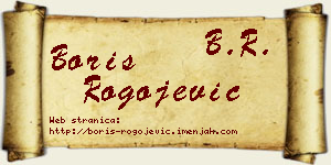 Boris Rogojević vizit kartica